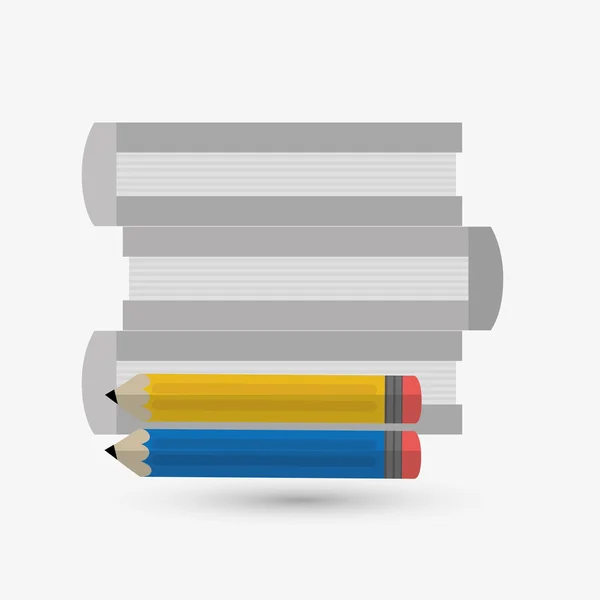 Books design. learning icon. Colorfull illustration, vector grap — Stock Vector