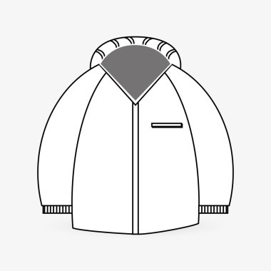 Kış tasarım. Sezon simge. Derma illüstrasyon, vektör grafik