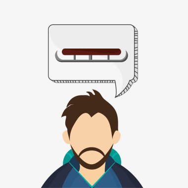 Kış tasarım. Sezon simge. Derma illüstrasyon, vektör grafik