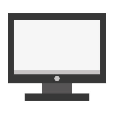 gri bilgisayar monitörü, vektör çizim