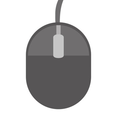 gri bilgisayar fare, vektör çizim