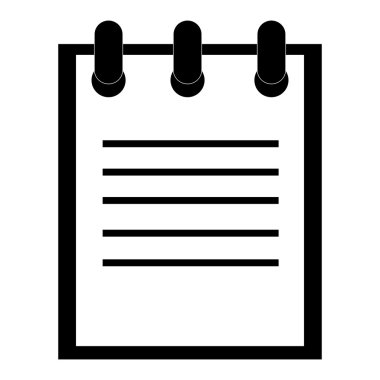 çizgili kablolu defter, vektör çizim