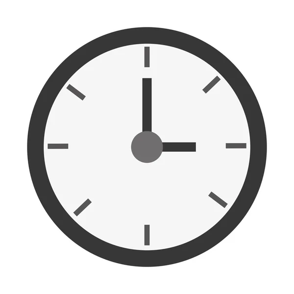 Reloj redondo simple, ilustración del vector — Vector de stock