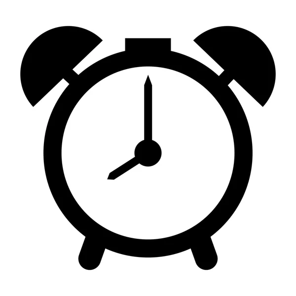 Reloj despertador analógico, ilustración vectorial — Vector de stock