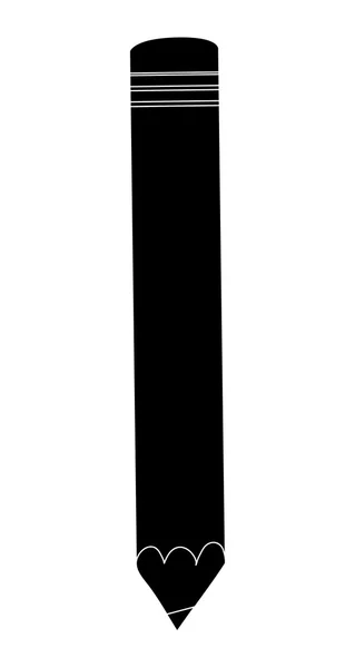 Иконка черного карандаша, векторная иллюстрация — стоковый вектор