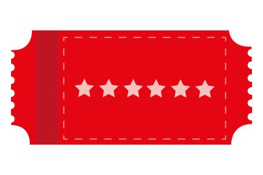 yıldız film bilet, vektör çizim