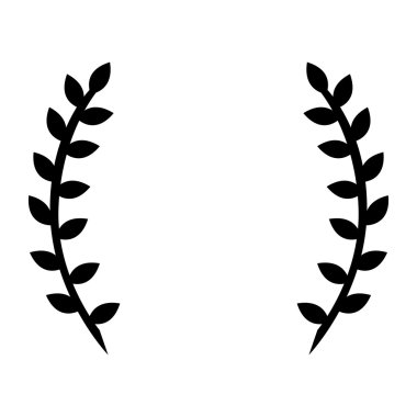 siyah bir defne çelengi