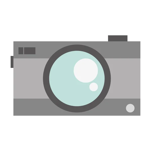 Grå fotografisk kamera — Stock vektor