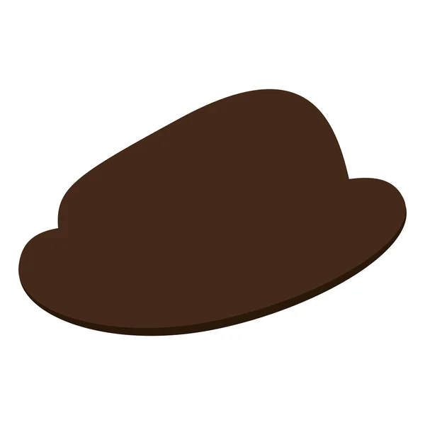 Klassisk brun hatt — Stock vektor