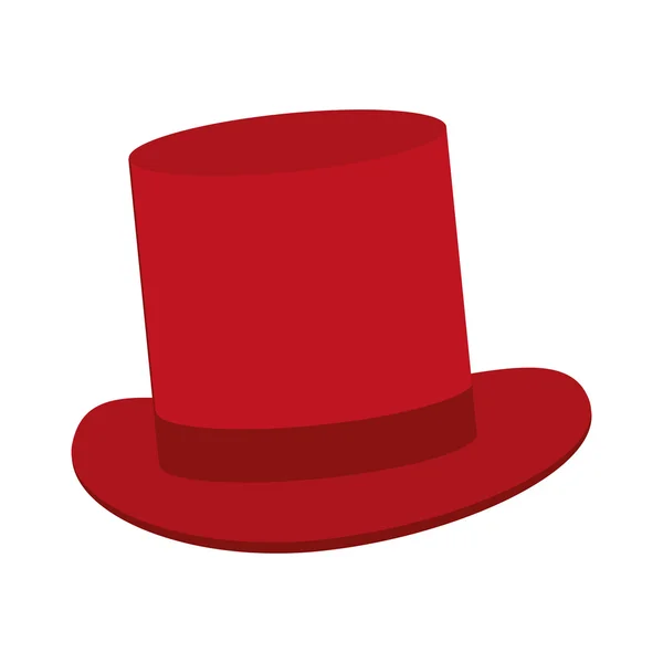 Tophat rouge classique — Image vectorielle