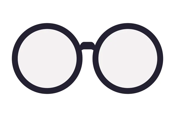 Klasszikus kerek szemüveg — Stock Vector