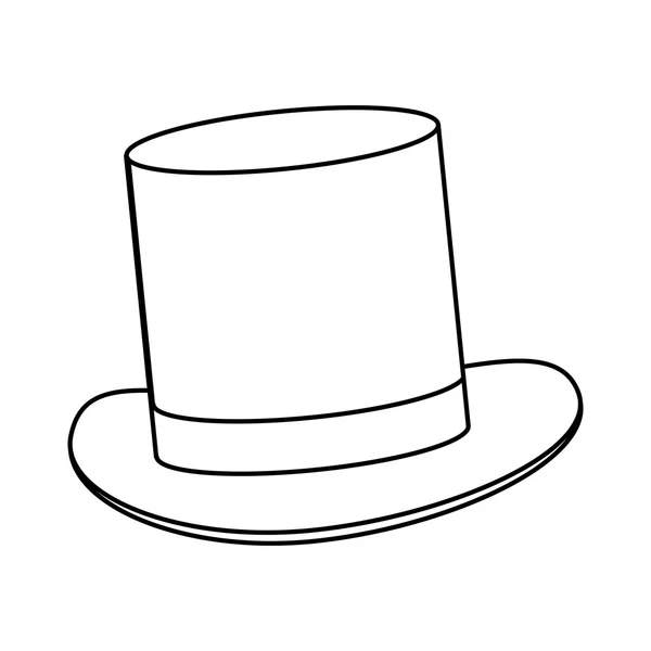 简单的黑色高帽 — 图库矢量图片