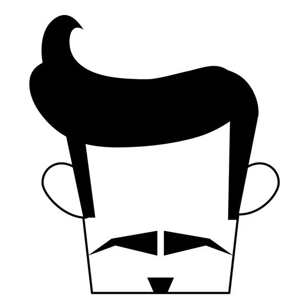 Mann mit Schnurrbart — Stockvektor