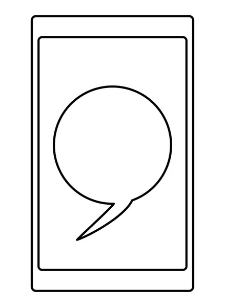 Bulle de conversation cellulaire — Image vectorielle