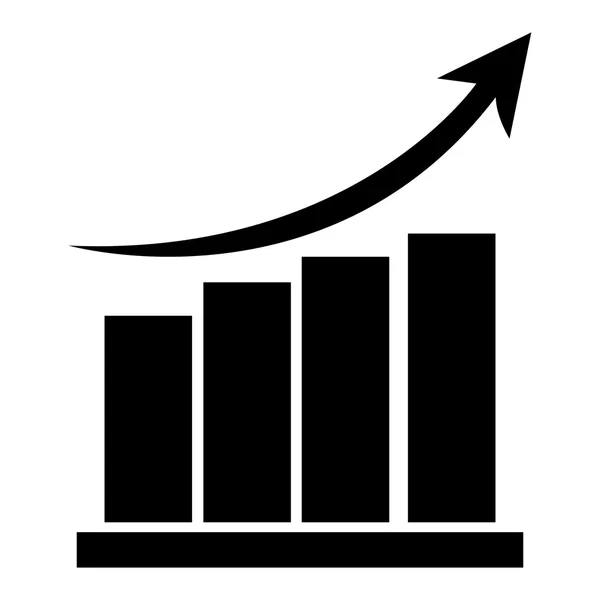 Bar crescimento do negócio —  Vetores de Stock