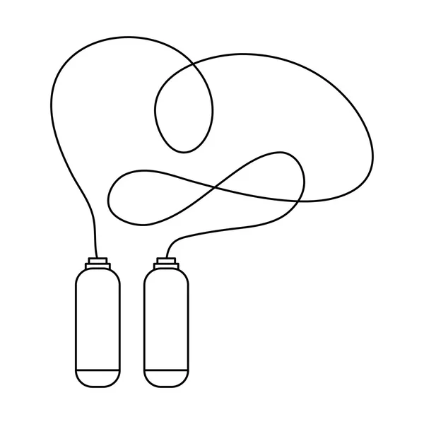 Conception d'icône de corde à sauter — Image vectorielle