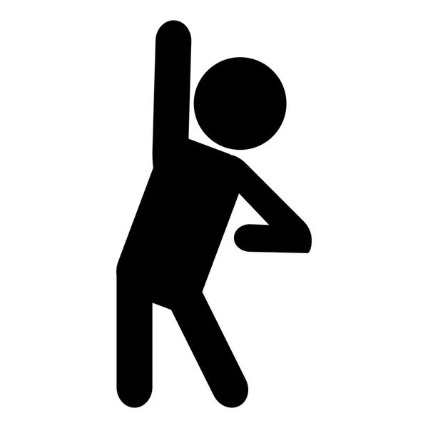 Design de ícone de alongamento de pessoa — Vetor de Stock