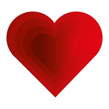 basit kırmızı kalp