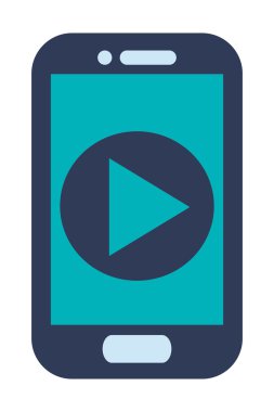 Mavi cep telefonu oyun simgesi