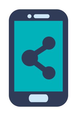 Mavi cep telefonu simgesi