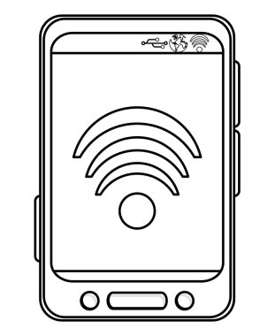 cep telefonu wifi simgesiyle