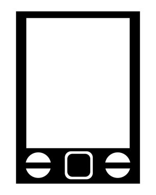 Beş düğmesi olan cep telefonu
