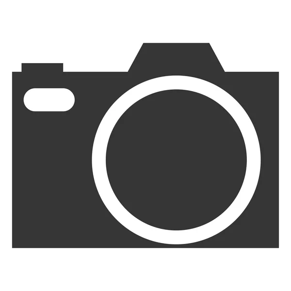 Câmera fotográfica cinza — Vetor de Stock