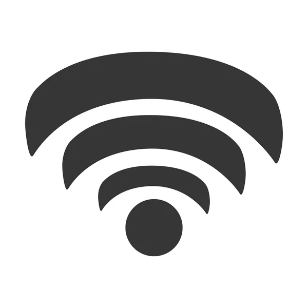 灰色の wifi アイコン — ストックベクタ