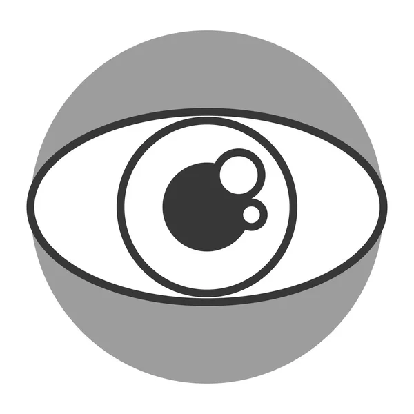Icona occhio singolo — Vettoriale Stock
