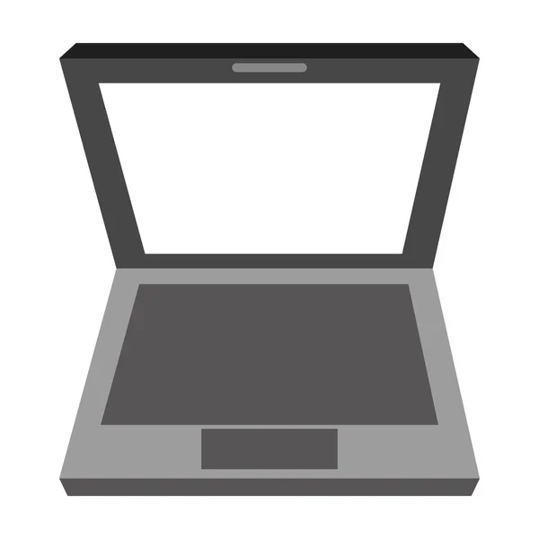 Fekete és szürke laptop — Stock Vector