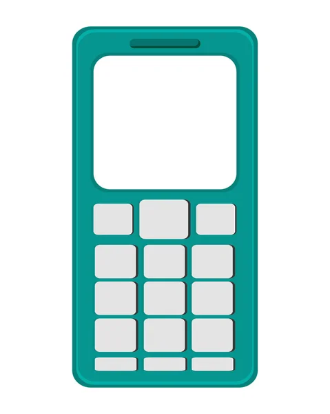 Mobiele telefoon met knoppen — Stockvector