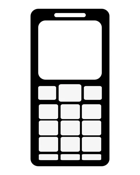 Mobiele telefoon met veel knoppen — Stockvector