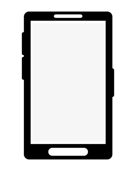 Teléfono móvil con botones icono de diseño — Archivo Imágenes Vectoriales