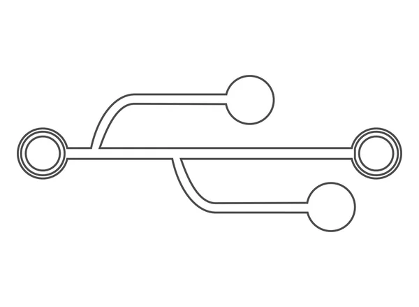 Símbolo de conexión USB — Archivo Imágenes Vectoriales