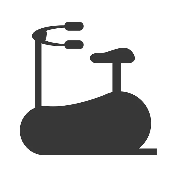 Girando icono de bicicleta — Vector de stock