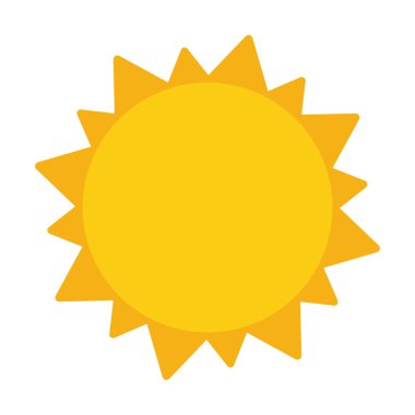 sarı güneş simgesi simgesi tasarım büyütme