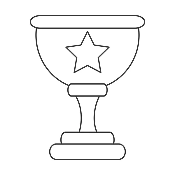 Trofeo taza icono — Vector de stock