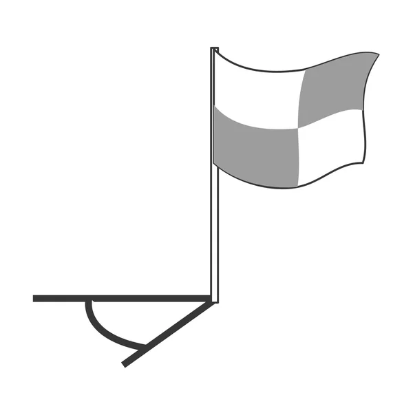 Labdarúgás sarok zászló — Stock Vector
