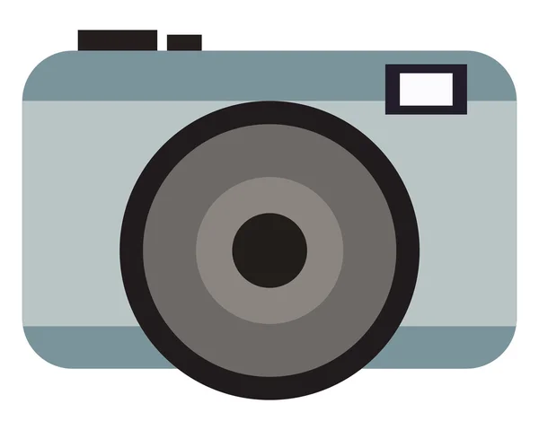 Grijze fotografische camera — Stockvector