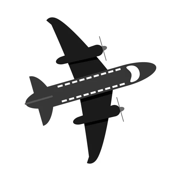 Flying airplane icon — Stock Vector