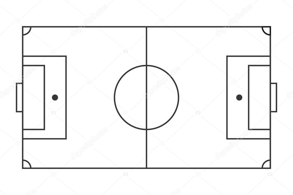 horizontale voetbalveld — Stockvector © jemastock #114178634