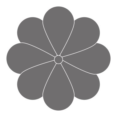 gri çiçek simgesi