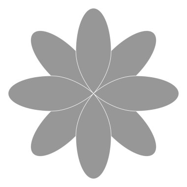 gri çiçek simgesi