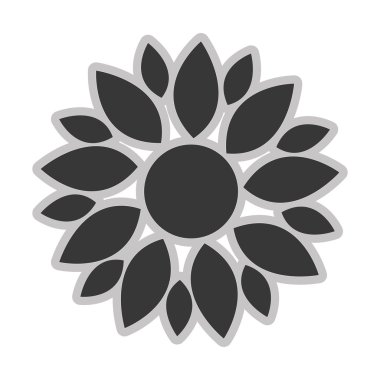 gri çiçek simgesi