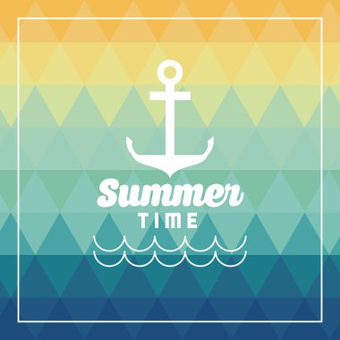 Yaz tasarım. Tutturucu simgesini. Çokgen. vektör grafiği