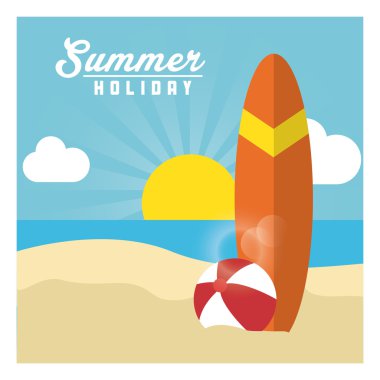 Yaz tasarım. İnternet tablo ve topu simge. vektör grafiği