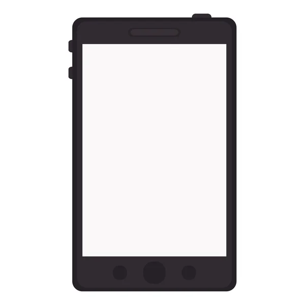 Icono negro del teléfono celular — Vector de stock