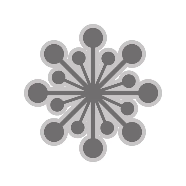 灰色の花のアイコン — ストックベクタ