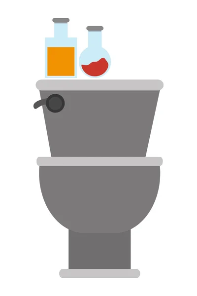 Graues Toiletten-Symbol — Stockvektor