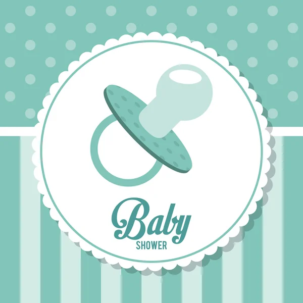 Baby Shower design. pacifier icon. vector graphic — Stock Vector